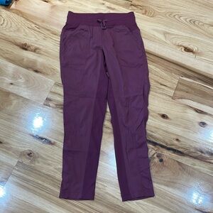 Lululemon dance studio pants wine magenta sz 4 high waist ankle length 7/8